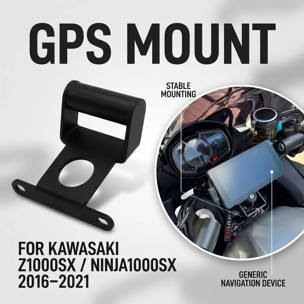 Motorcycle Tank Mount Bracket GPS Phone Holder Iron Black For Kawasaki Ninja 1000SX Ninja1000SX Z1000SX Z 1000 SX 2016-2021