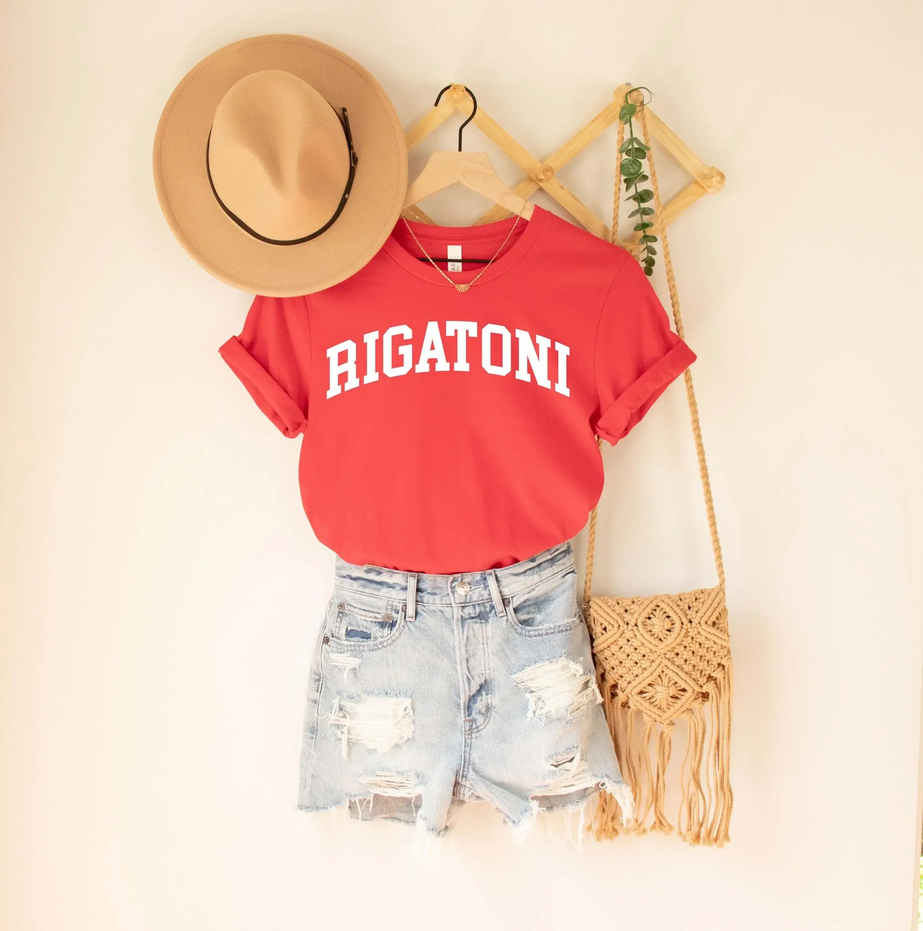 Rigatoni T-Shirt Pasta Spaghetti Foodie Lustige Lebensmittel Nudeln