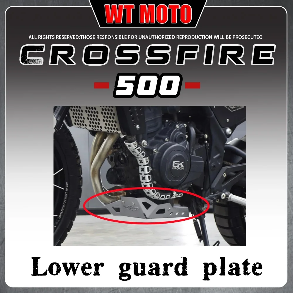 

For Brixton Crossfire 500 engine protection plate GK500 lower fairing stainless steel skid plate chassis trim cover