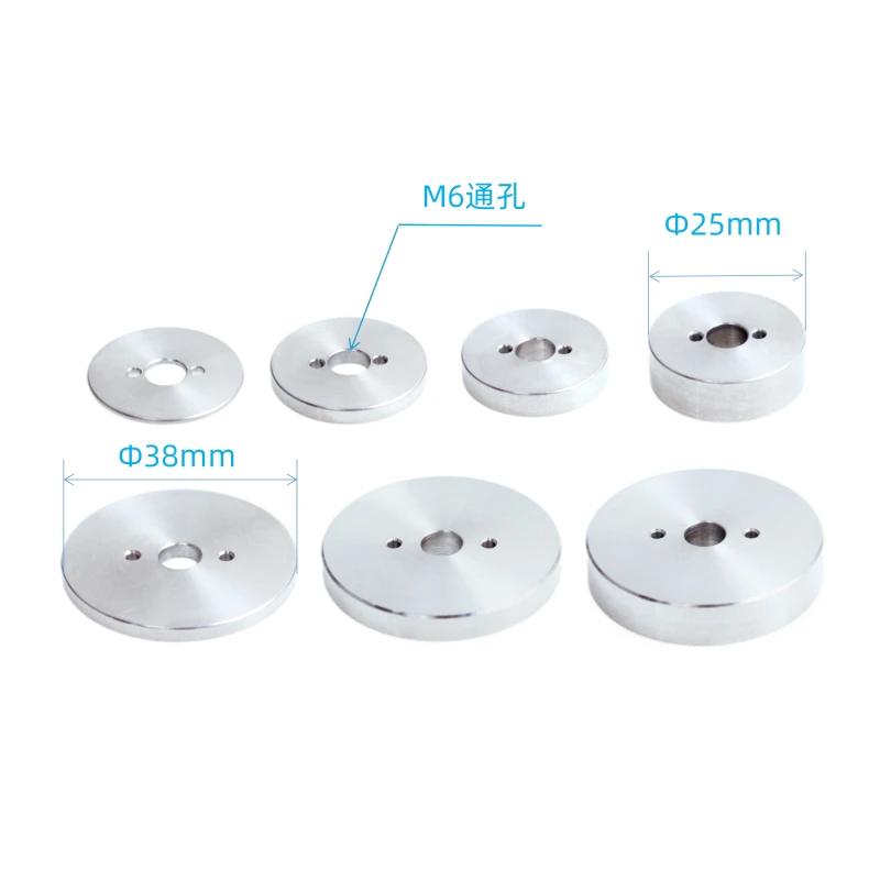 Stainless Steel Round Shim Washer 25/38mm Diameter M6 Through Hole for Optical Post Rod Height Compensation