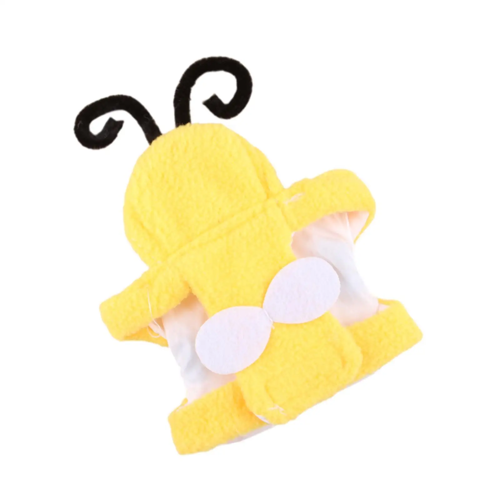 Small Animals Apparel Bird Costume, Bee Shape Fly Suit, Reusable Bird Hoodie, Pet Bird Clothes for Birthday Parrots Party