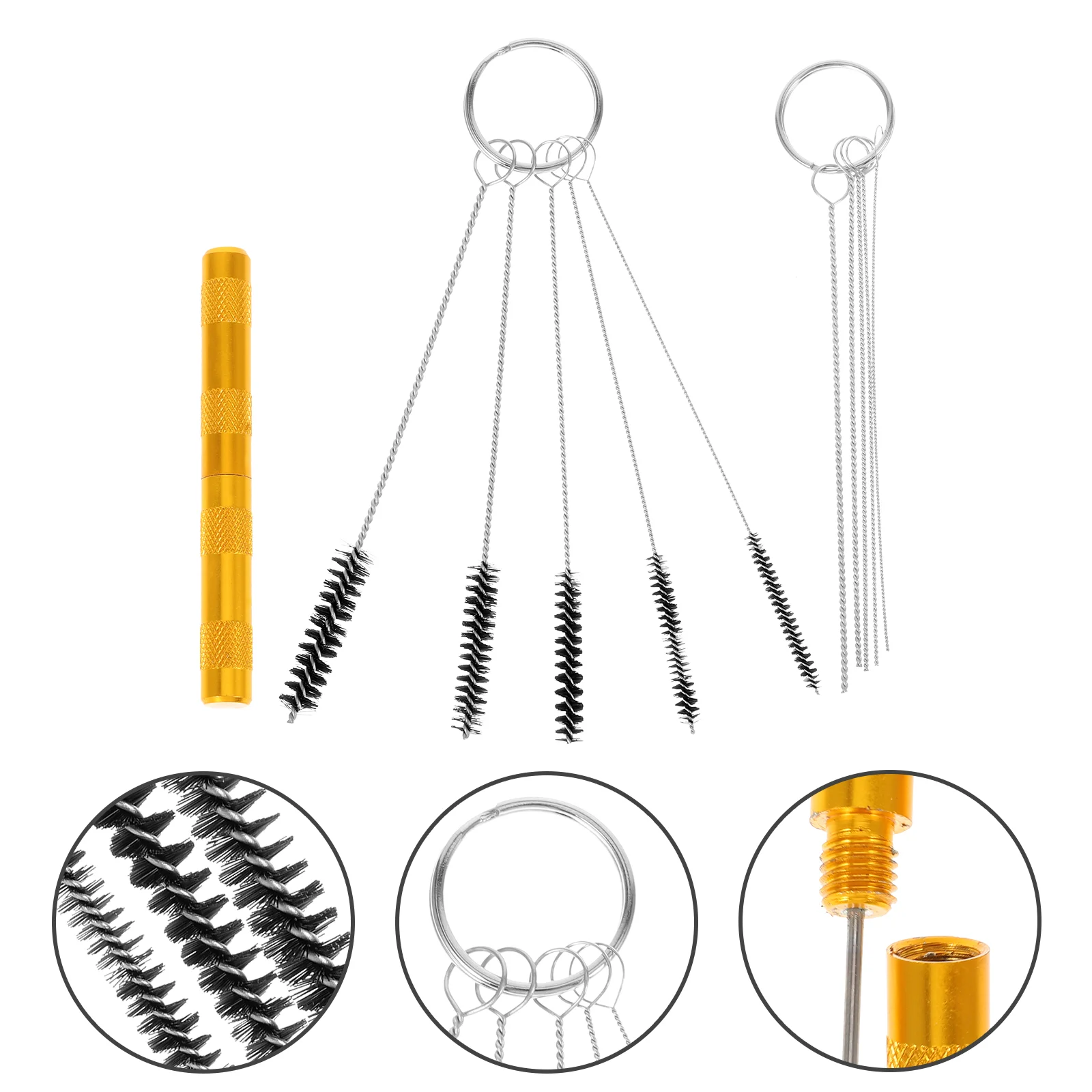 

Airbrush Cleaning Kit Quick Connectors Fittings Tube Adapter for Hose Copper Connecting Release Supplies