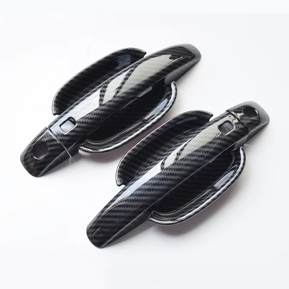 

Carbon Fiber Printed Car Door Handle Cover Bowl Sticker Moulding Trim for Audi A4 A4L 2009 2010 2011 2012 2013 2014 2015 2016