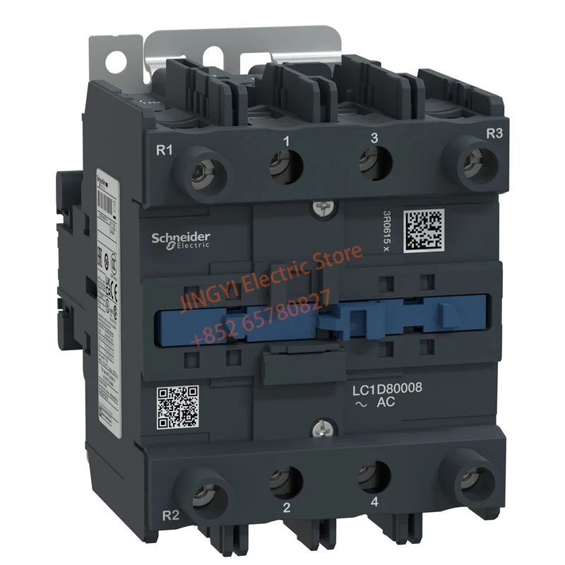 Schneider LC1D80008M7 New Model TeSys Deca Quadrupole contactor, 4P(2NO+2NC), AC-1, 440V, 125A, coil voltage 220V AC 50/60HZ