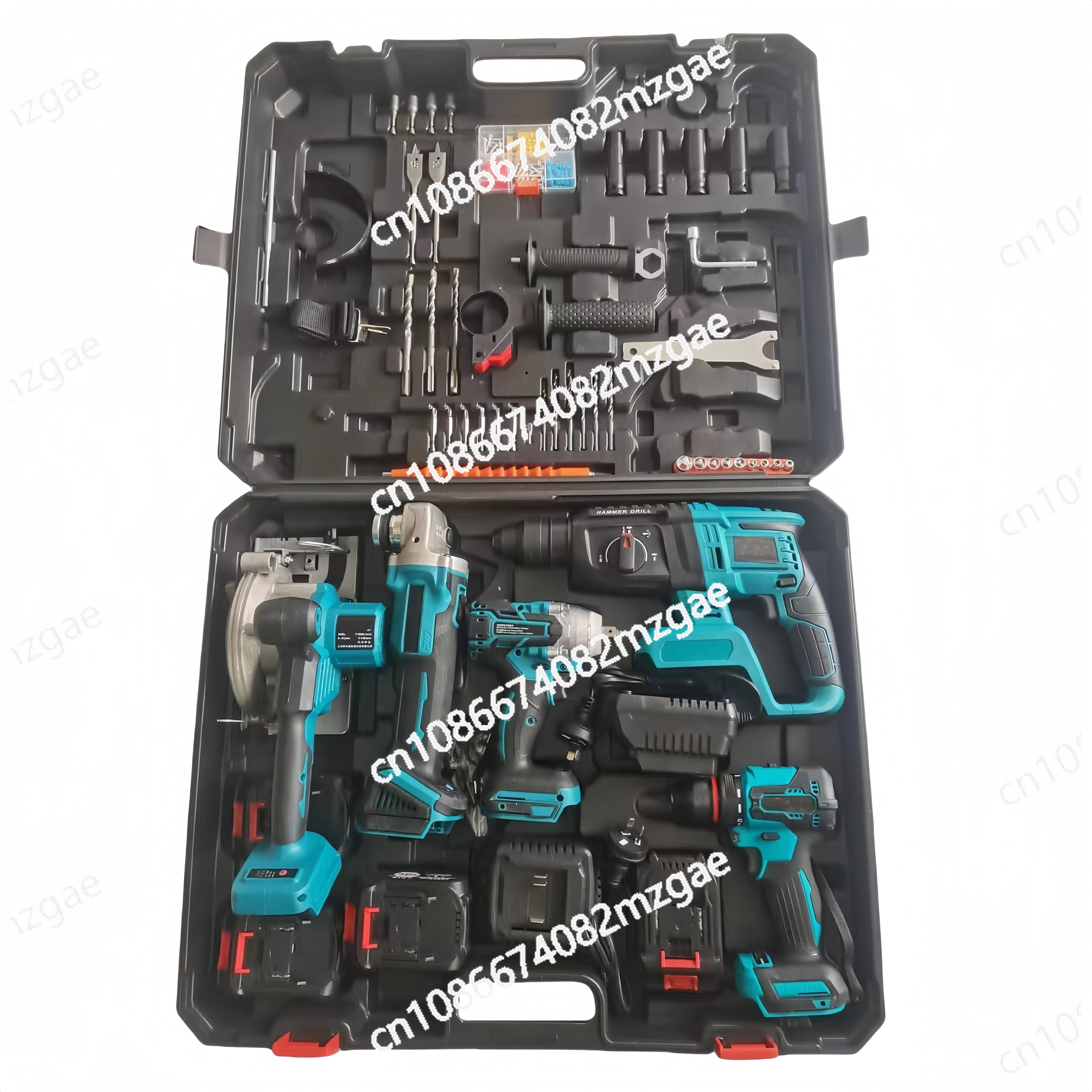 Industrial Grade Multi-functional Lithium Battery Power Tool Set Can Be Customized OEM Repair 5-in-1 Tool Set