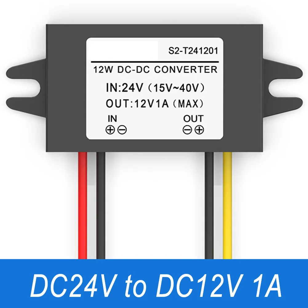 

For LED Lights DC-DC Converter Black Outdoor Waterproof Converter Multifunctional Converter High Conversion Efficiency 95