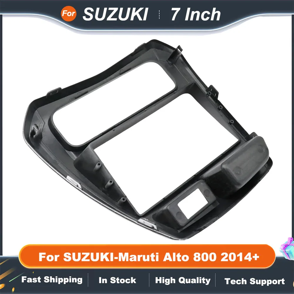 7 Inch Double Din Car Radio Frame For SUZUKI-Maruti Alto 800 2014+ Radio DVD Stereo CD Panel Dash MountingTrim Kit Frame