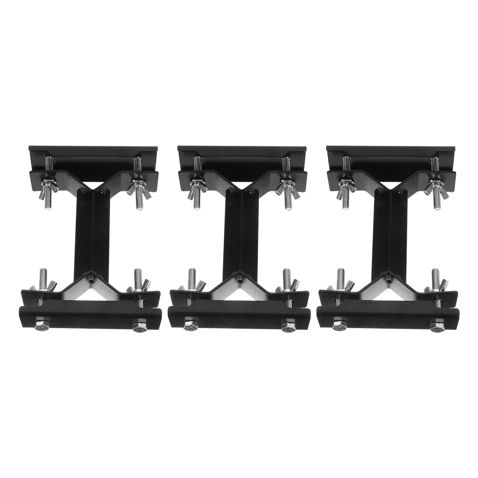 

3 Pcs Outdoor Umbrella Fixing Clip Patio Center Table Holder Black Clamps for Craft