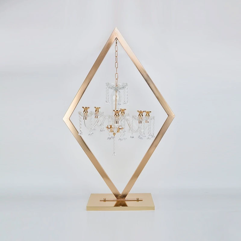 *-*European Crystal Candle Holder Wedding Decoration Gold Ornament Gold Candle Holder Wedding Supplies Party Decoration.