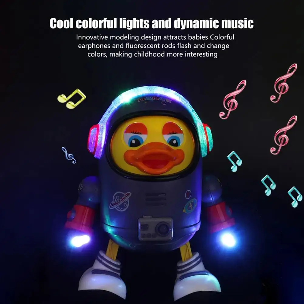 Jouet canard pour bébé, jouet Musical interactif, éléments spatiaux pour nourrissons, cadeaux pour enfants, électrique avec lumières et sons, Robot dansant