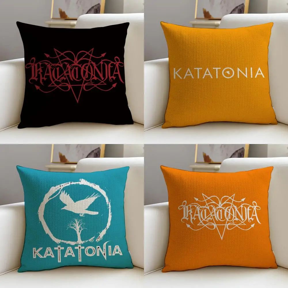Capa de almofada atmosférica K-KatatoniaS, 4 peças, capas de almofada de linho 40x40 45x45, decoração moderna para casa