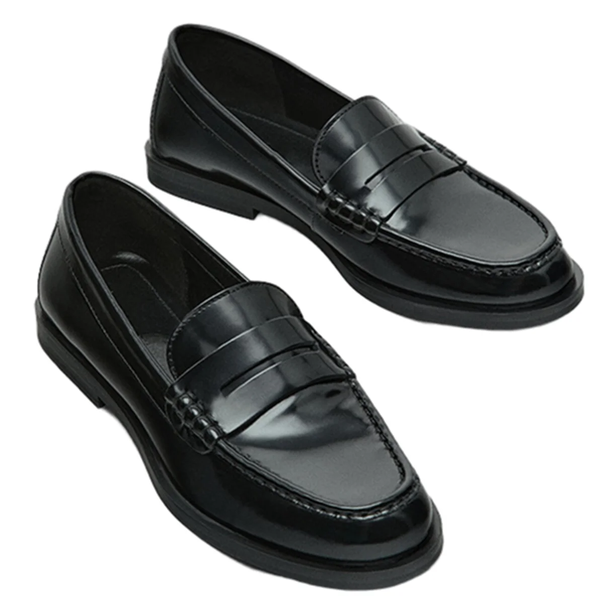 

Dave&Di French Fashion Ladies Genuine Leather Round Toe Shallow Cowhide Leather Flats Shoes British Casual Loafers Shoes Women