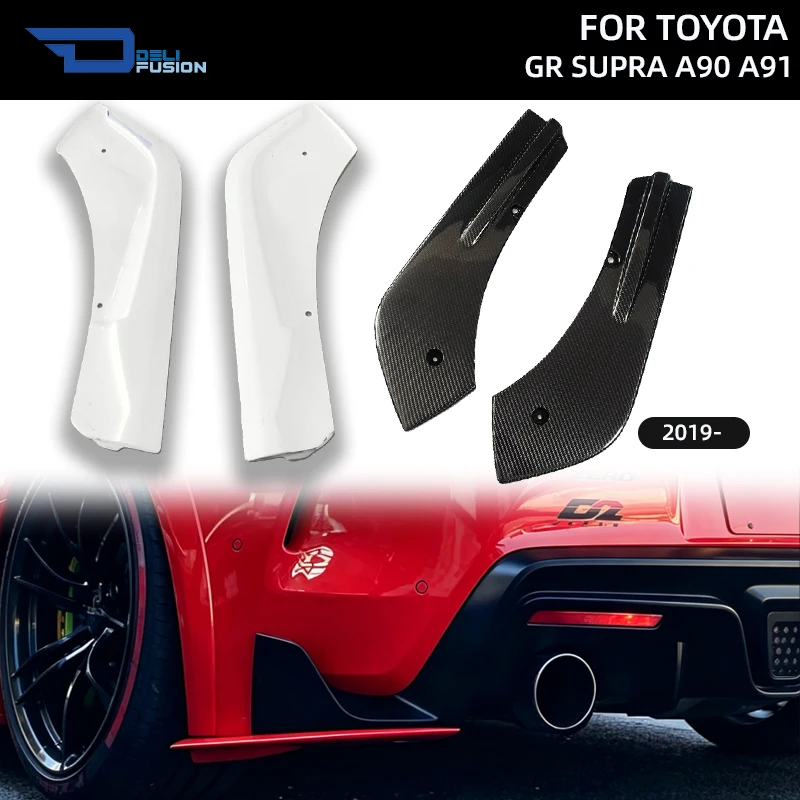 Para Toyota GR Supra A90 A91 2019- Accesorios de Estilo Artístico para el Parachoques Trasero, Extensión de Divisor Lateral, Accesorios de Estilismo Exterior para la Carrocería