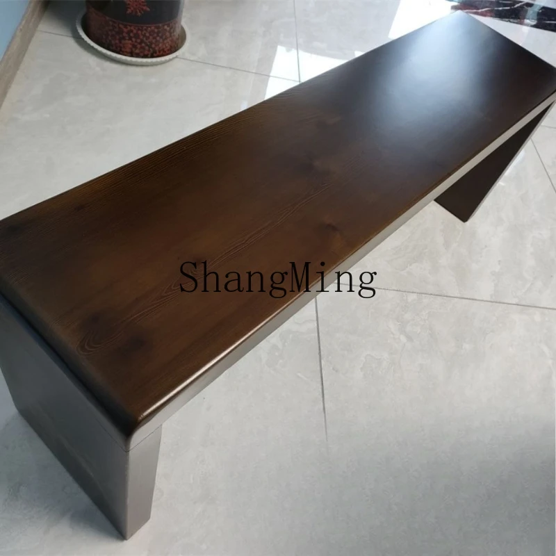 

FG living room solid wood rectangular stool to change shoes, end of bed, dining table, hall shoe stool