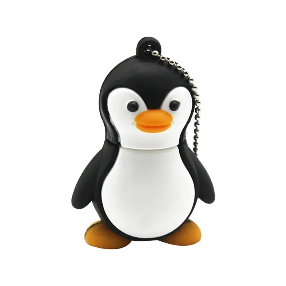 Unidad flash USB de dibujos animados, penguin lindo, 4GB, 8GB, disco U, 16GB, animal negro, 32GB, 64GB, 128GB, regalo creativo