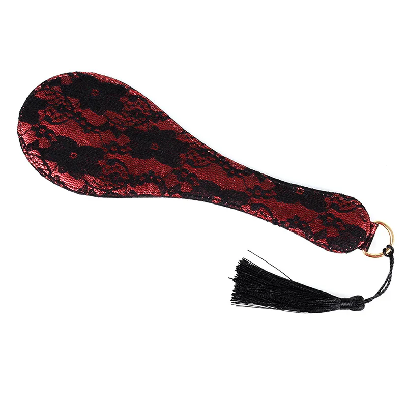 Frusta Premium PU Leather equestre Paddle - Faux Leather Horse Riding Whip - Lace nappe in pelle fruste per cavalli