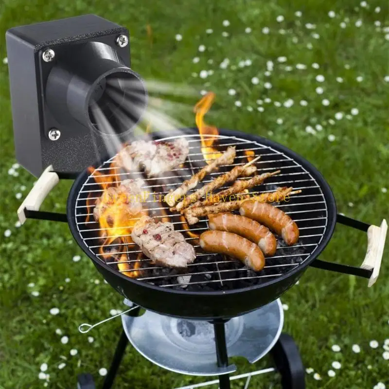 F68D 12V High Efficiency Blower Fan for BBQ Bellow and Camping Charcoal Lighting