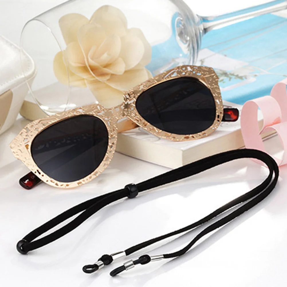 

3Pcs Non-Slip Eyeglasses Chain Premium Sunglass Strap Holder Light Brown Elegant Necklace Decorative Sport Hiking