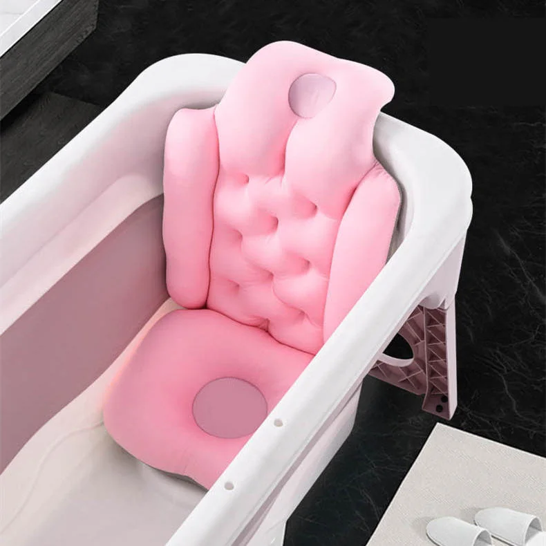 Adult Bath Pillow Full Body Spa Bathtub Cushion Bathing Pad Neck Back Relax Full Body Spa Head Rest Pillow Anti-slip Cushioned