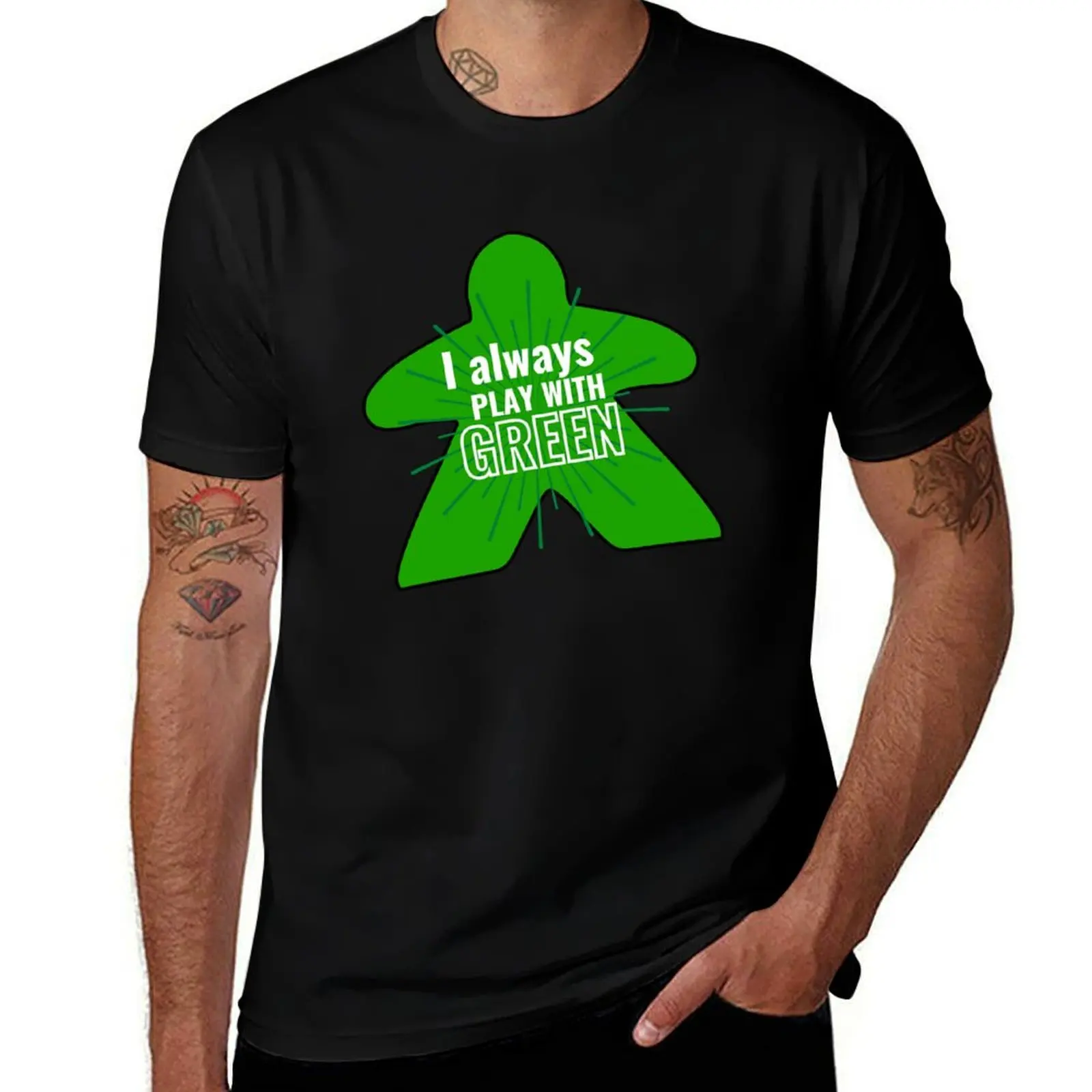 

I Always Play With Green T-Shirt t shirt man designer printed t shirts for man man t shirts for men T-Shirt