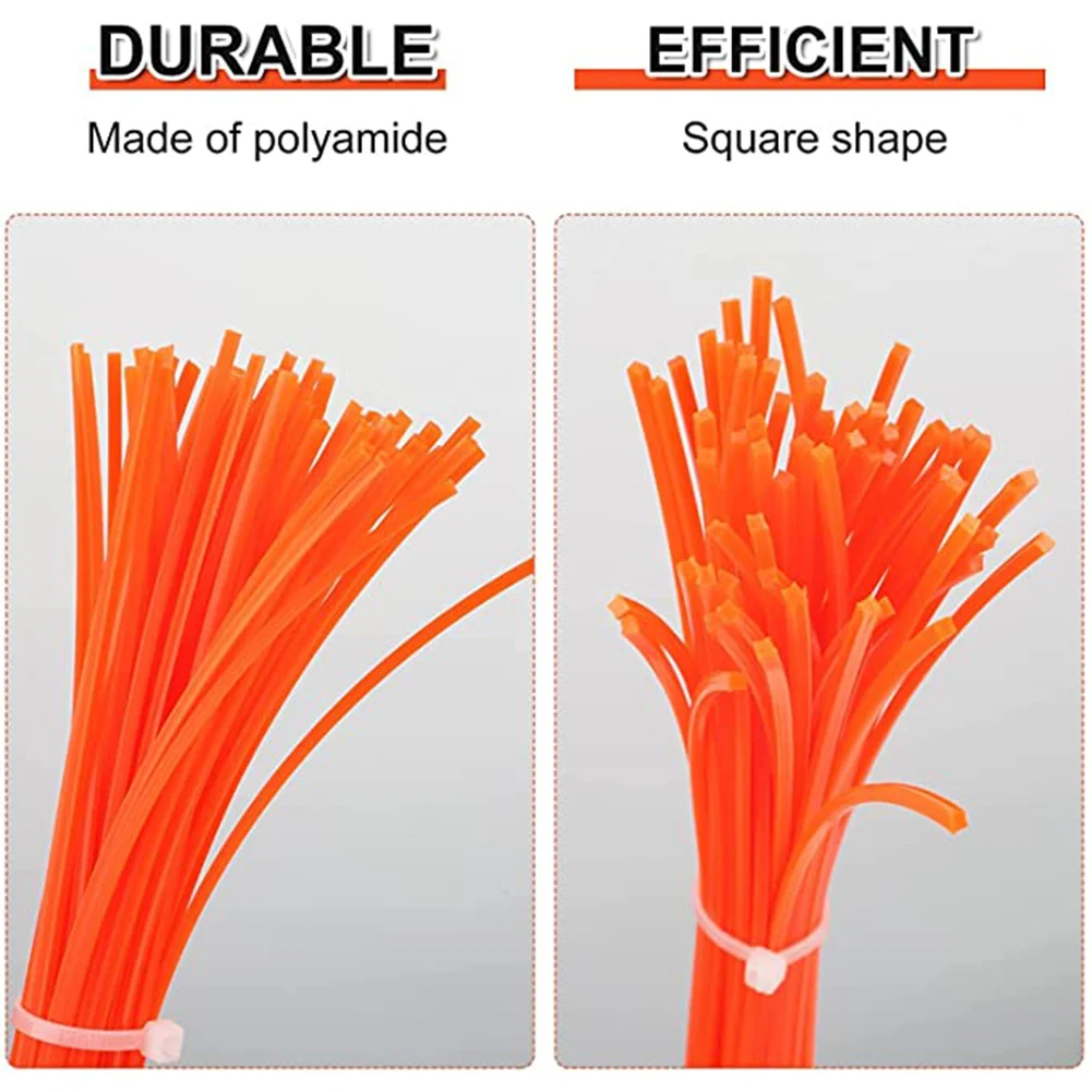 

For WORX WA0050 Replacement Line Trimmer Line 24pcs 50018961 Accessories Flexible Line For Electric Leaf Mulcher