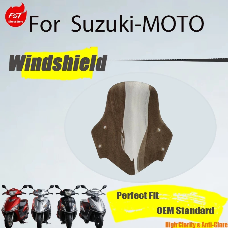 For  Suzuki and For Honda Universal Scooter Windscreen/visor Full View Compatible with Seagull  Lover Scooters