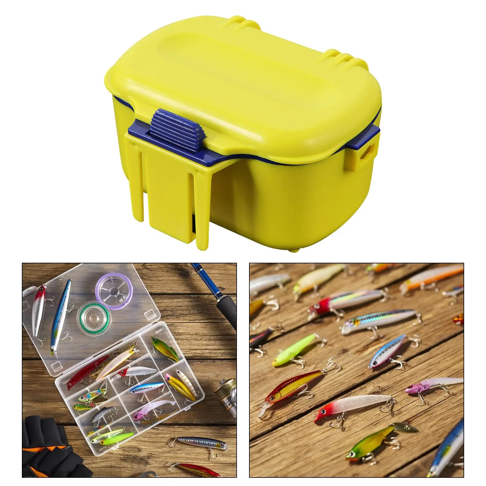 Fishing Lure Box Removable Partition Live Bloodworms Box Equipment Accessory Organizer Breathable Portable Worm Lure Storage Box