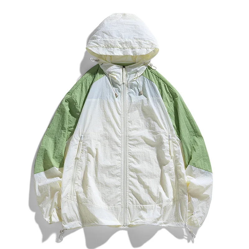 Outdoor Mountaineering Hiking Ice Silk Quick Drying Sunscreen Clothing Couple Lightweight Breathable UV Resistant Casual Jacket