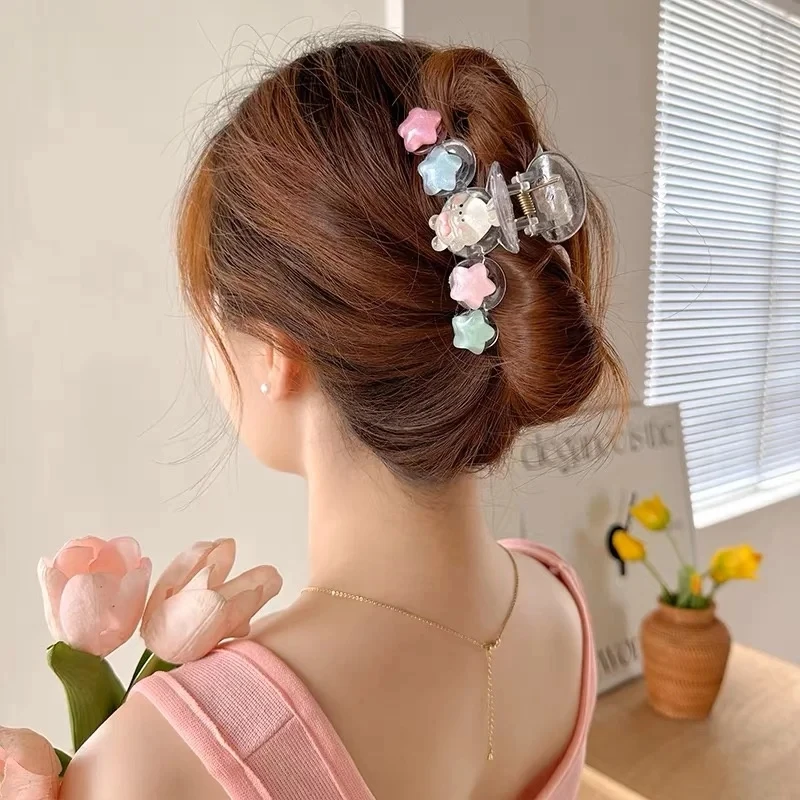 Candy Color Cute Animal Hair Clip Women Fashion Plastic Crab Claw Clip Ponytail Fixed Artifact Girl Hair Accessories jewelry