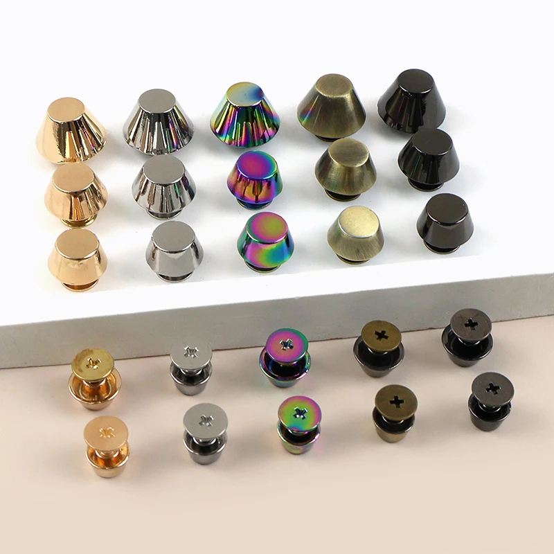 

Accessories for Handbags Bottom Protecting Feet Stud Metal Buckles 8-16mm Screw Rivet Button Leather Decoration Nail Belt Buckle