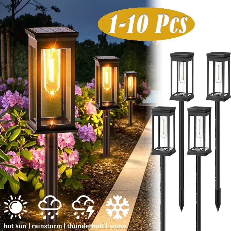 

Led Solar Pathway Lights Waterproof Outdoor Solar Lamp for Garden/Landscape/Yard/Patio/Driveway/Walkway Lighting Solar Lights