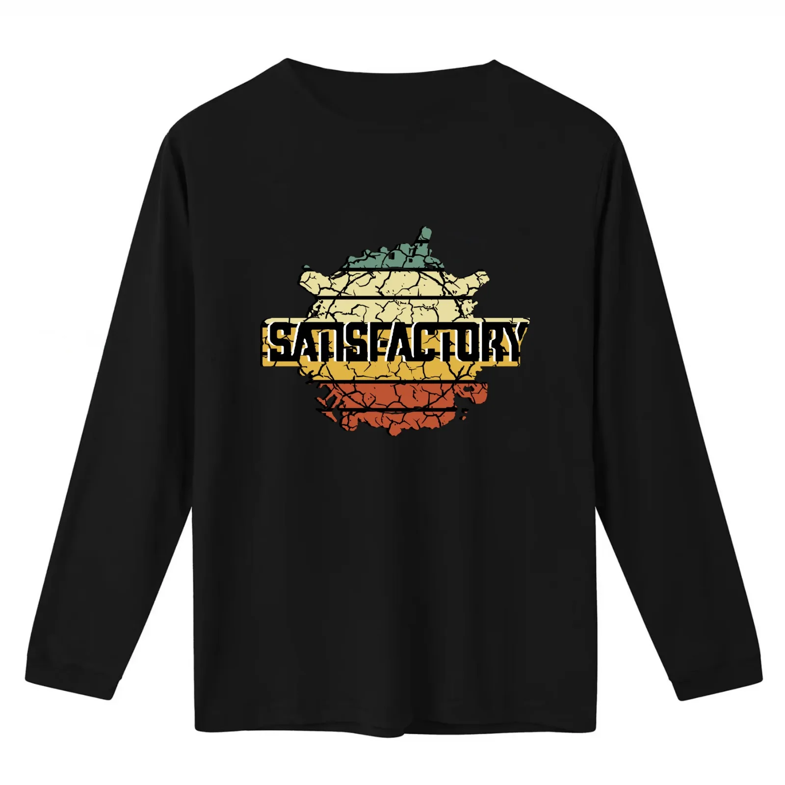 satisfactory T-Shirt Summer Casual Cotton Tee Oversized Streetwear Tops Vintage Graphic Print Loose Fit Short Sleeve