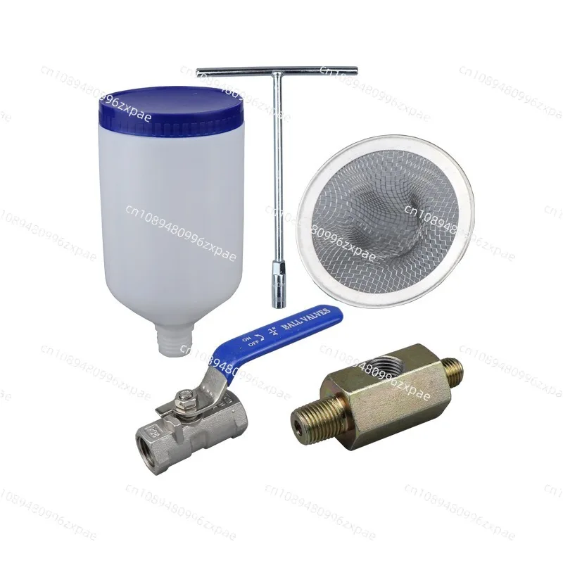 High Pressure Grouting Machine Fittings Three Way Ball Valve Leak Stopper Filter Screen Needle Wrench Grouting Hopper
