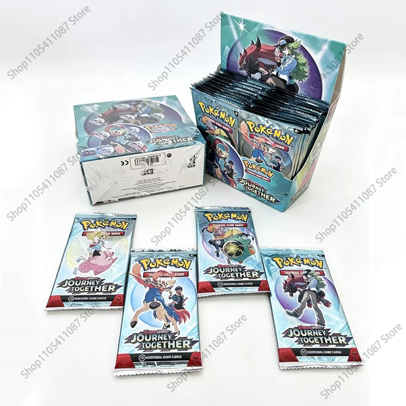 360Pcs Scarlet Violet Journey Together English Booster Battle Transaction Card Trading Cards Game Collection Cards