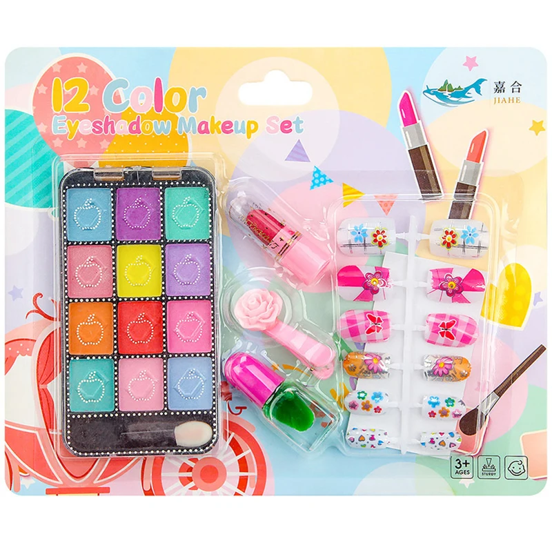 Kids Makeup Kit for Girl Toys Washable Real Cosmetic Makeup Girls Princess Gift Play Make Up Toys for Toddler Safe & Non-Toxic