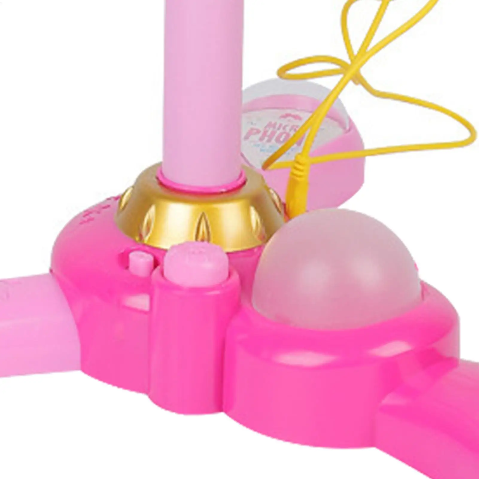 Echo Microphone For Kids With Light Interactive Adjustable Stand Music Toys Karaoke Mics Toy Fun Supplies For Boys Girls