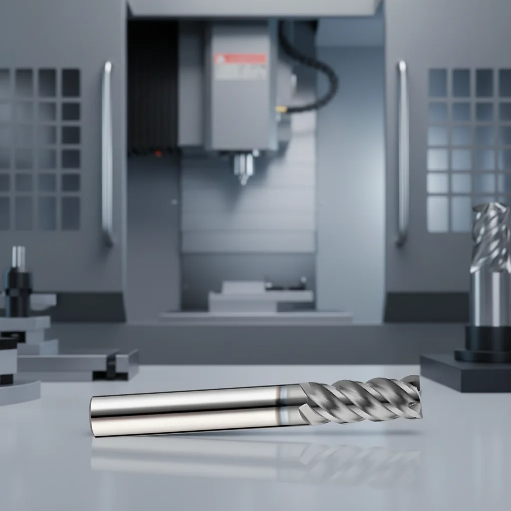 8mm Nano-Coated  4-Flute Micro-Grain CNC Milling Cutter Tungsten Carbide End Mill for  High-hard Materials on CNC Machine