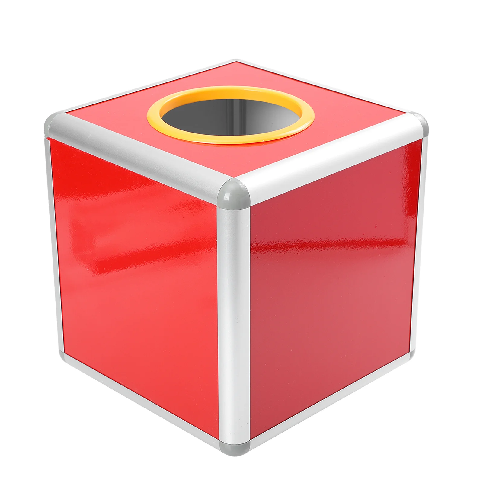 Contenedor de lotería de aleación de aluminio, caja de rifa resistente a los arañazos para puntas, donas, disección de fondos, eventos, caja de aleación de aluminio, 1 Uds.