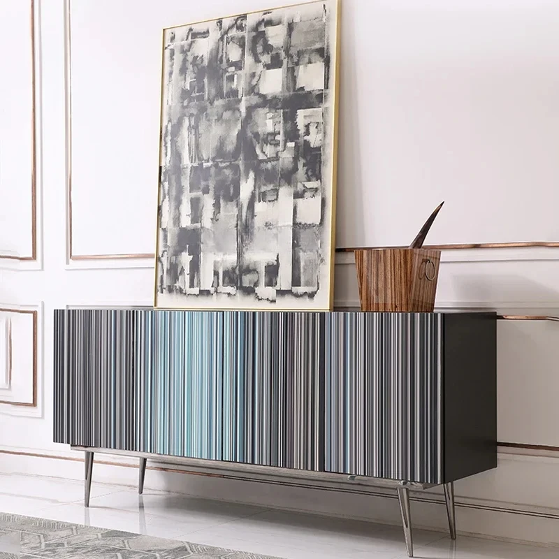 

xzItalian light luxury dining side cabinet modern, living room creative storage decoration, dining room dining cabinet