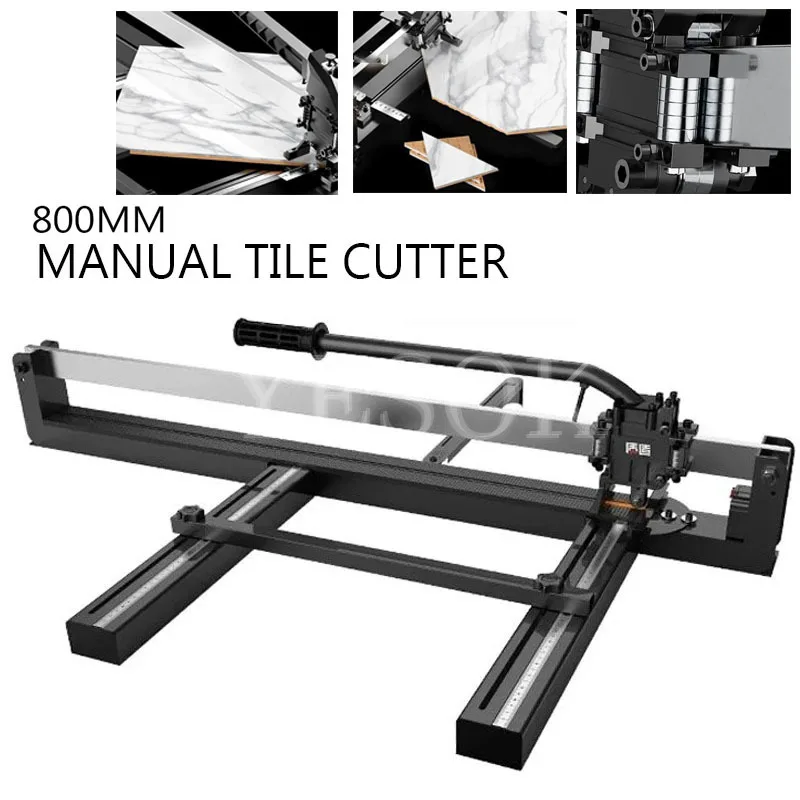 

Ceramic Tile Cutter Push Knife Manual High Precision Marble Floor Tile Cutting Machine With Infrared Laser Positioning 800MM