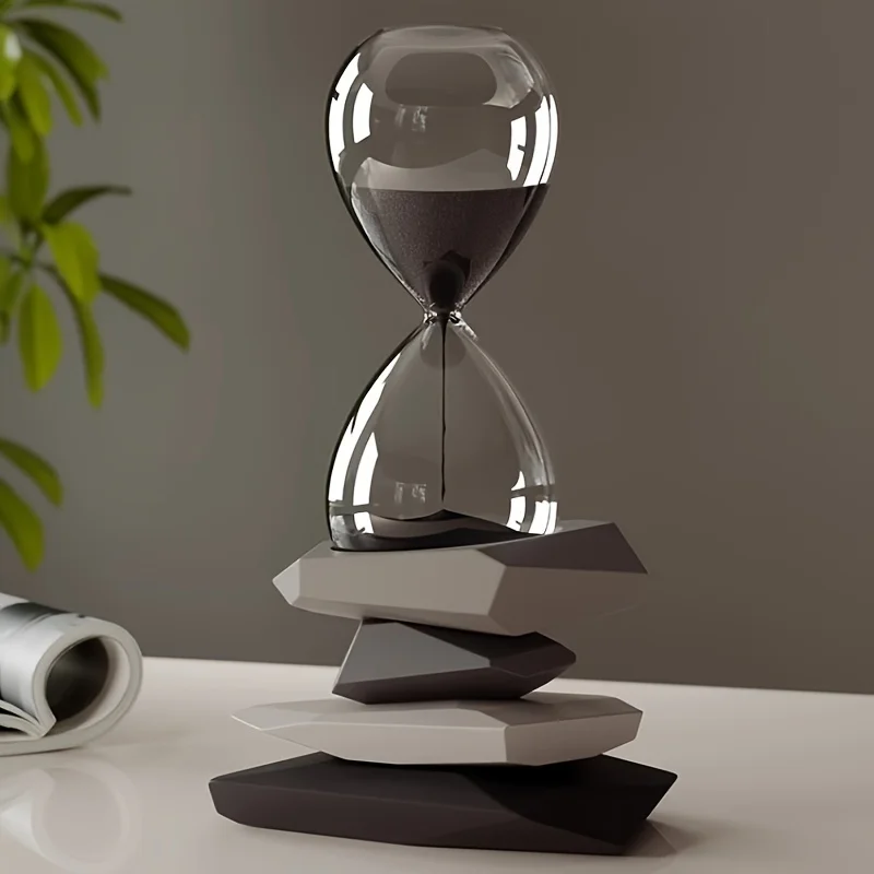 

Modern Minimalist Hourglass Timer Feng Shui Decor Creative Home Ornament Kids Birthday Gift