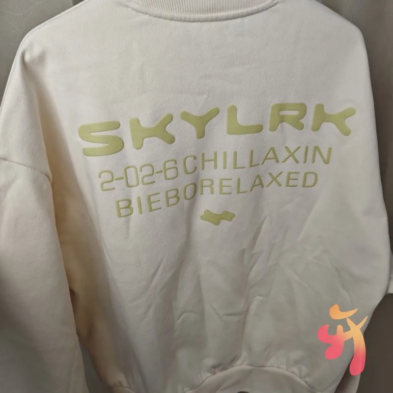 

Heavy Industry Double Sided Logo Round Neck Pullover Men Women Skylrk Sweatshirts Winter Hiphop Street Cleanfit Loose Hoodys