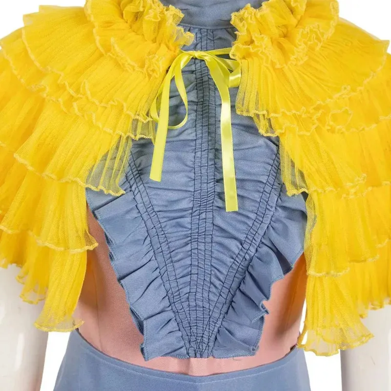 Sky02 Belle Baxter Cosplay Fantasy Scialle giallo Cintura Suts 2023 Film Cose povere Costume Travestimento Donne Gioco di ruolo Fant88Ji