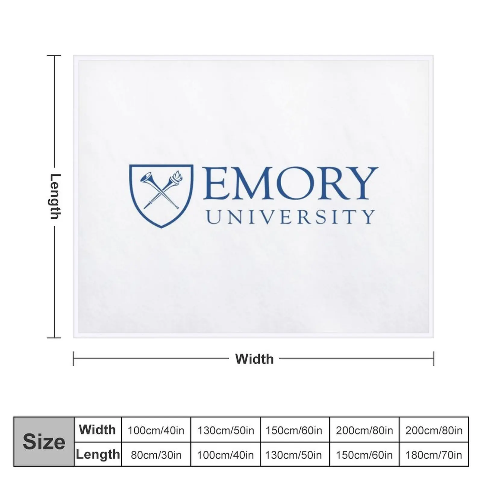 emory university merch Throw Blanket Retros Beach Beautifuls Blankets