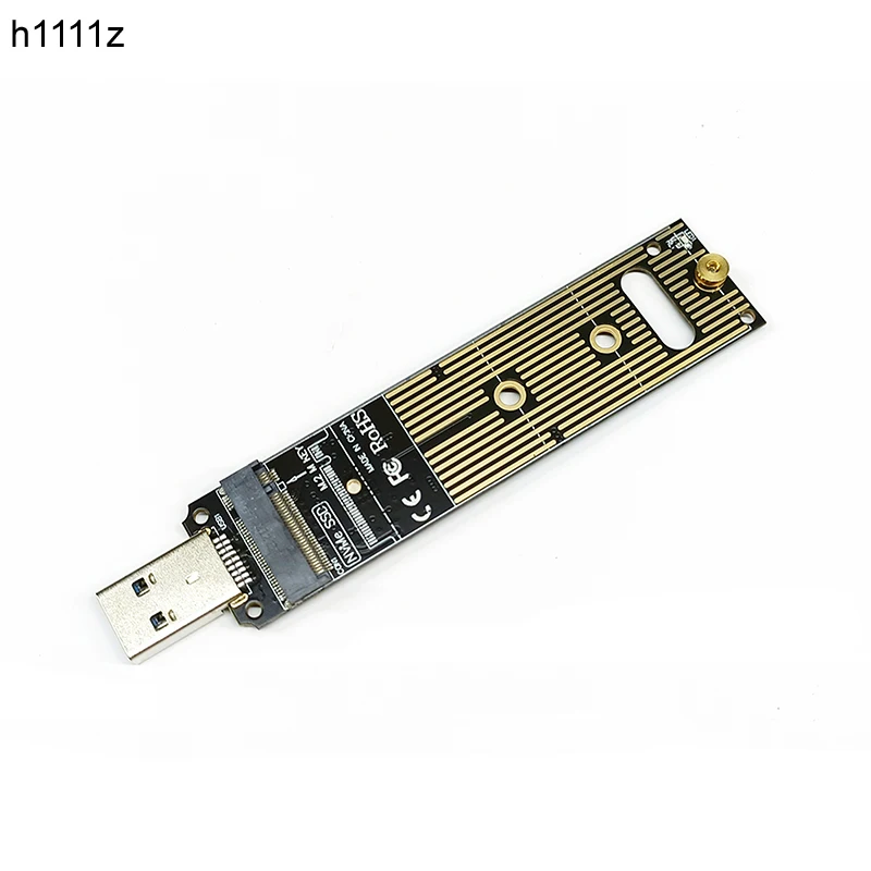 

NVME to USB Adapter M2 PCIE NVME SSD M Key to USB3.1 Converter Riser Board 10Gbps JMS583 Chip Suppor 2242 2260 2280 M.2 NVME SSD