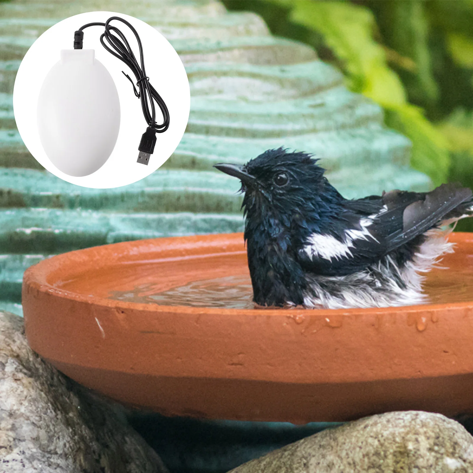 Simple Bathing Warm for Heated Chicken Waterer Tool Pond Pet