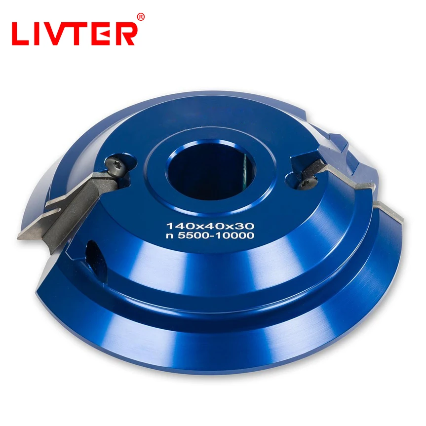 Livter Jointer Plainer Cutter Head Professional Woodworking Carbide-Tipped Shaper Cutters Heads