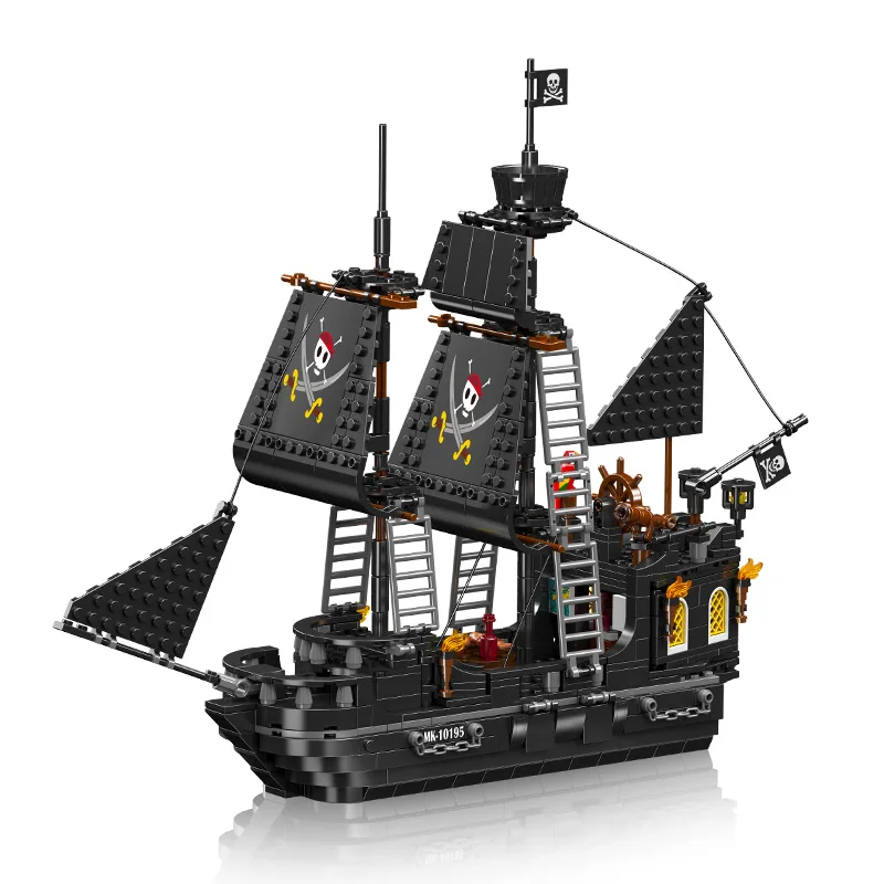 

Mould King 10195 Black Pearl Pirate Ship Building Blocks 932Pcs Creative Movie Ship Toys Assembly Pirate Brick Brick Kids Gift