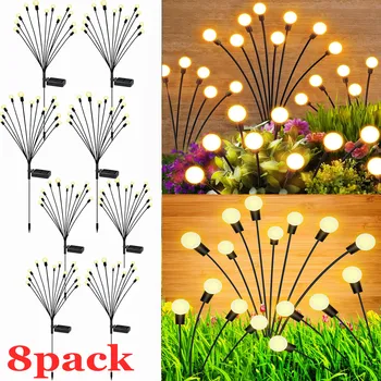 Solar Garden Lights Solar Wuivend Licht Zwaaien door Wind Buitenverlichting Solar Garden Decoratieve Verlichting Yard Patio Pathway Decoratie