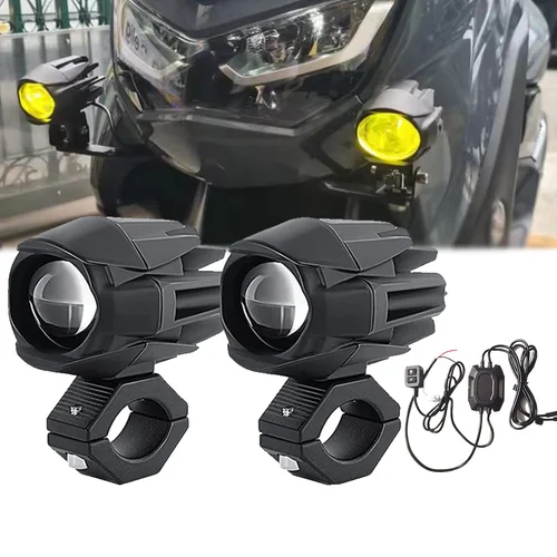 Para BMW R1200GS ADV F800GS F700GS F650GS S1000XR K1600 luz antiniebla LED motocicleta intermitente blanco amarillo luces altas y bajas